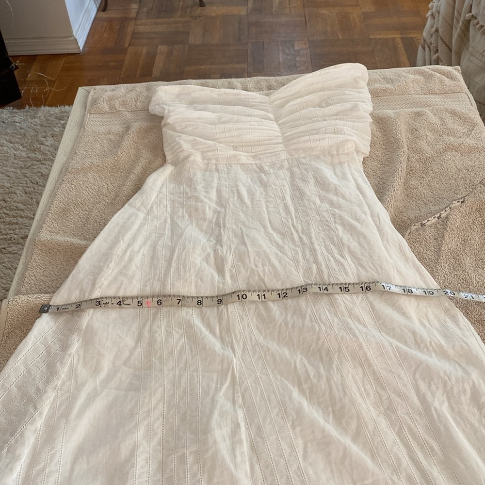Sundress the brand 100% cotton white long strapless dress. Designed in F… - Picture 11 of 15